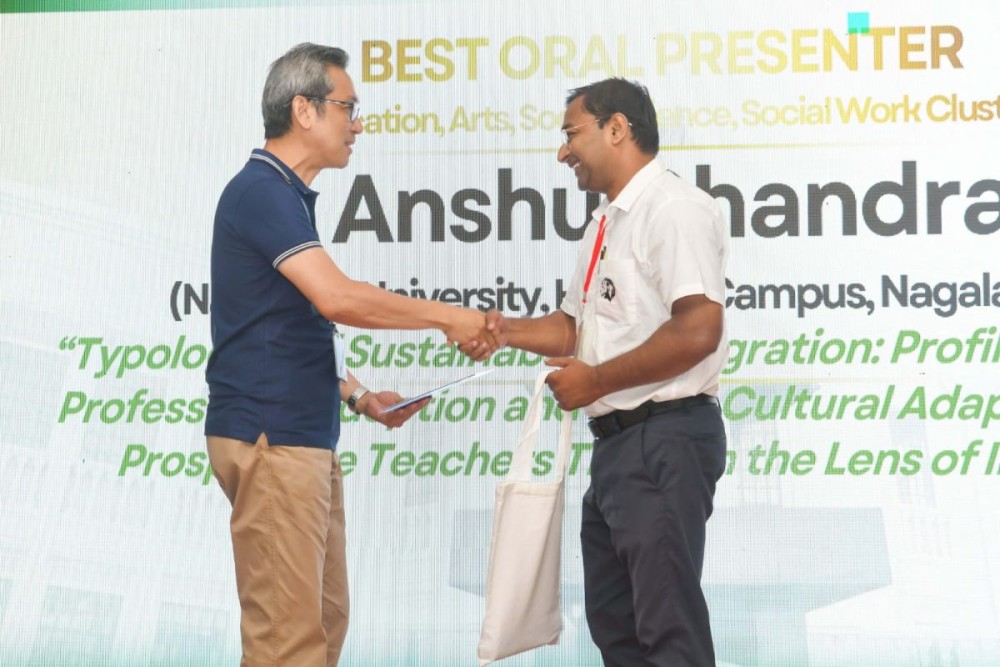 Anshu Chandra, conferred the Best Oral Presenter Award at Manila International Research Conference (MIRC) 2026